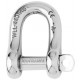 Captive pin D shackle Ø 8